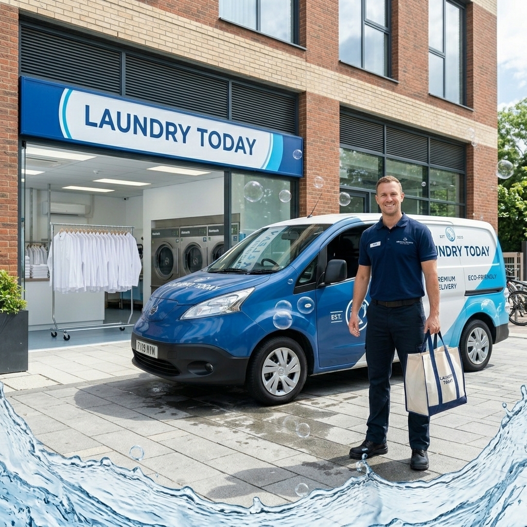 Professional laundry service banner image